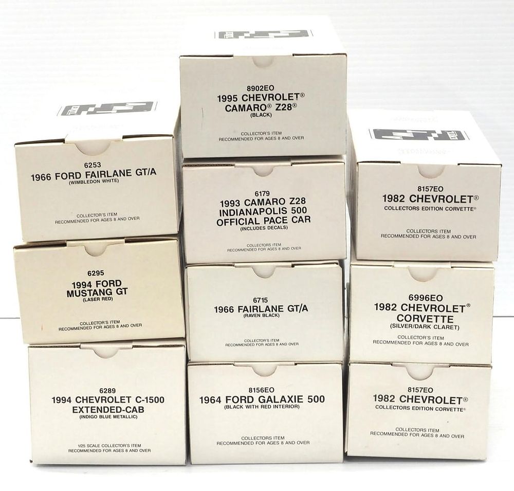 Lot 364: (10) Ertl AMT Promo Cars