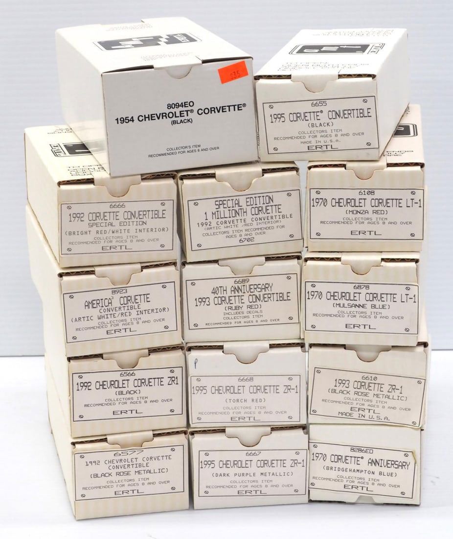 Lot 366: (14) AMT Promo Car Corvettes