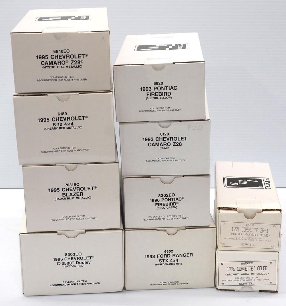 Lot 374: (10) Ertl AMT Promo Cars