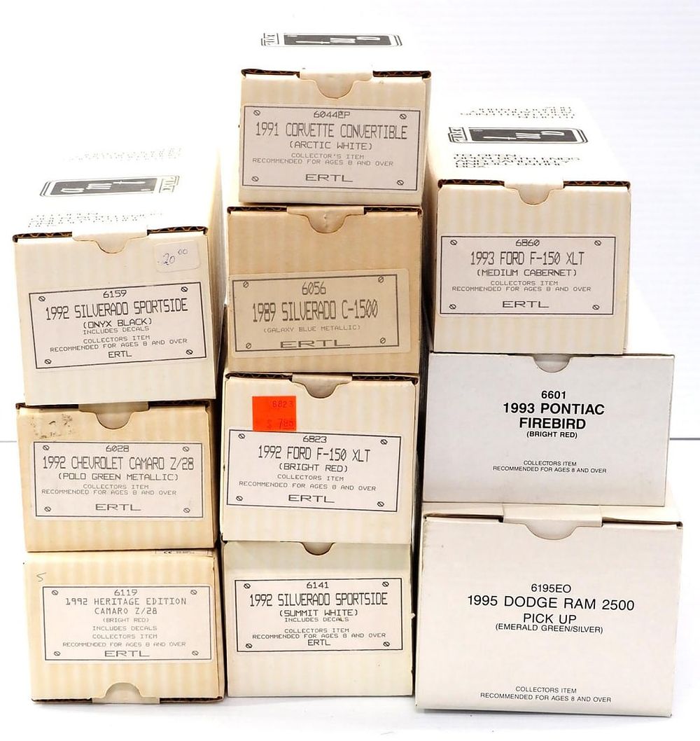 Lot 381: (10) Ertl AMT Promo Cars