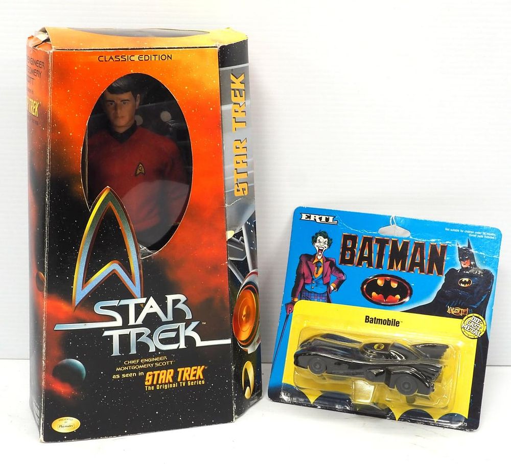 Lot 12: Star Trek doll and Ertl Batmobile