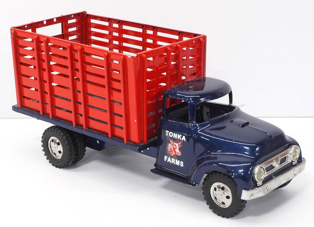 Lot 32: 1957 Tonka Farms Rack Stake truck