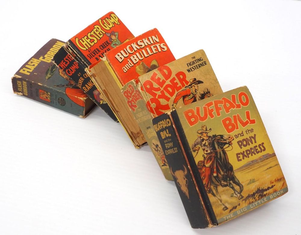 Lot 131: (5) Big Little Western books
