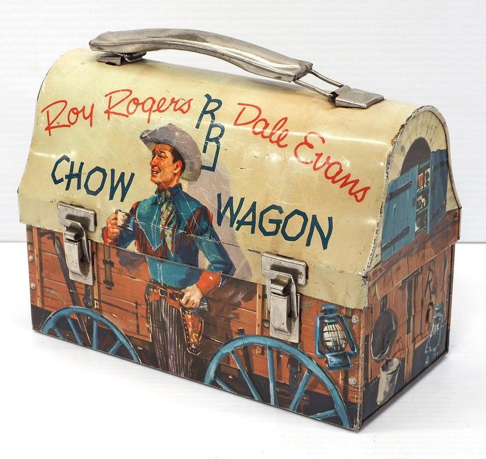 Lot 200: Roy Rogers Dale Evans Chow Wagon lunch box