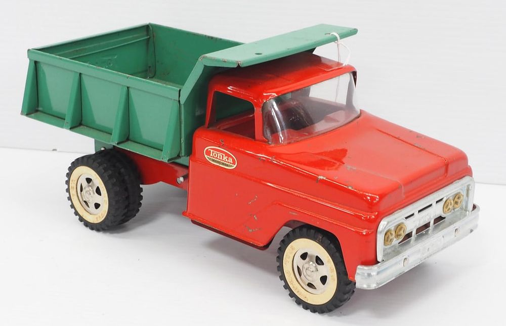Lot 234: 1960's Red and Green dump truck