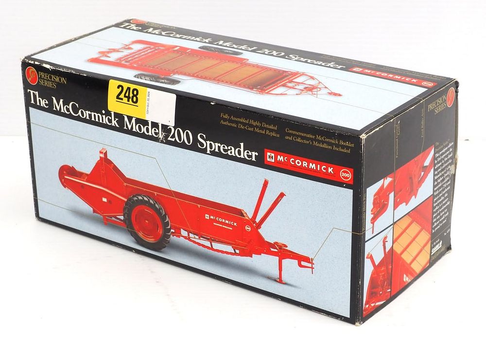 Lot 248: Ertl Precision #9 McCormick manure spreader