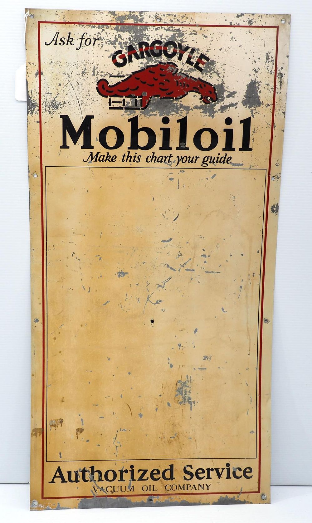 Lot 23: Gargoyle Mobiloil sign