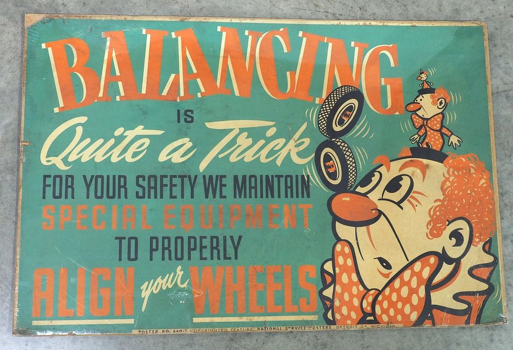 Lot 67: National Service tire safety poster