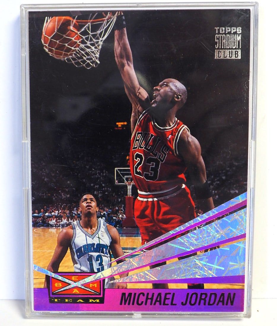 Lot 7: 1993 Topps Stadium Club Michael Jordan Beam Team, RARE Insert