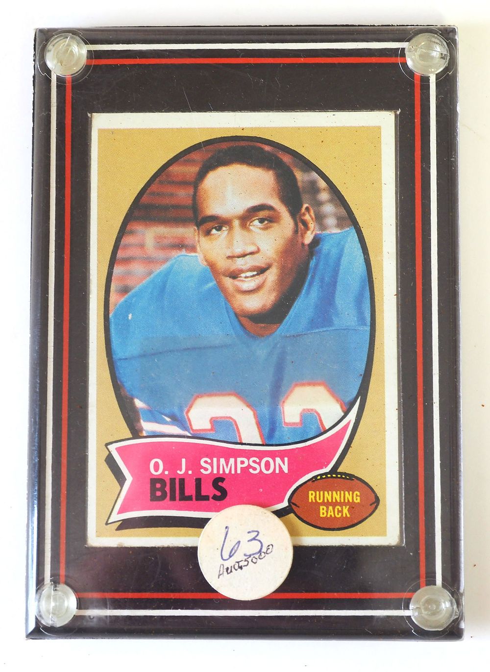 Lot 22: 1970 Topps O.J. Simpson Rookie Card
