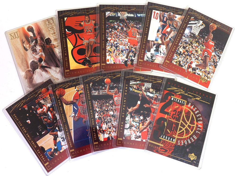 Lot 54: (10) 1994 Upper Deck Michael Jordan Jumbo Cards