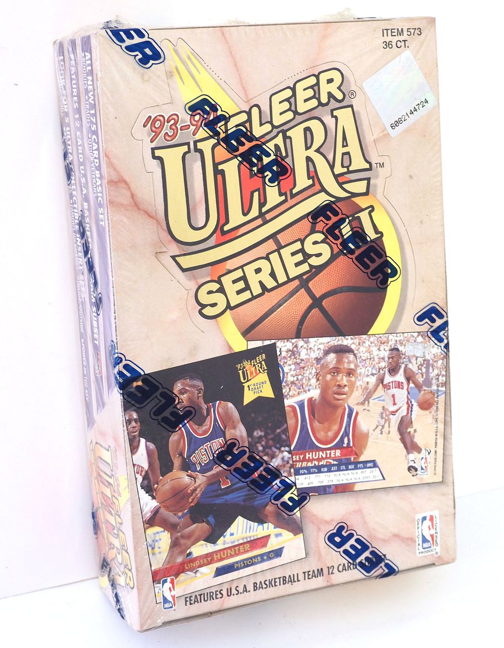 Lot 63: 1993-94 Fleer Ultra Series II Basketball Hobby Box