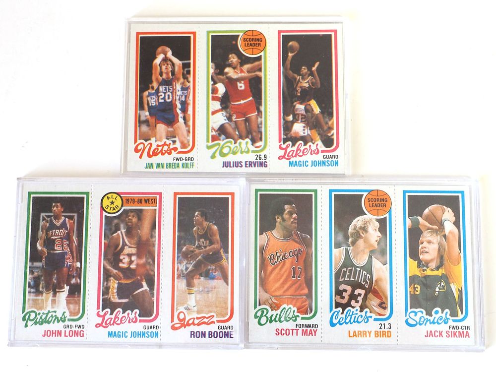 Lot 67: (3) 1980 Topps Triple Player Vintage Card