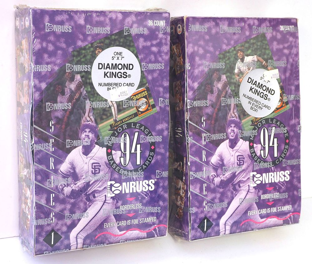 Lot 73: (2) 1994 Donruss Baseball Series 1 Hobby Boxes