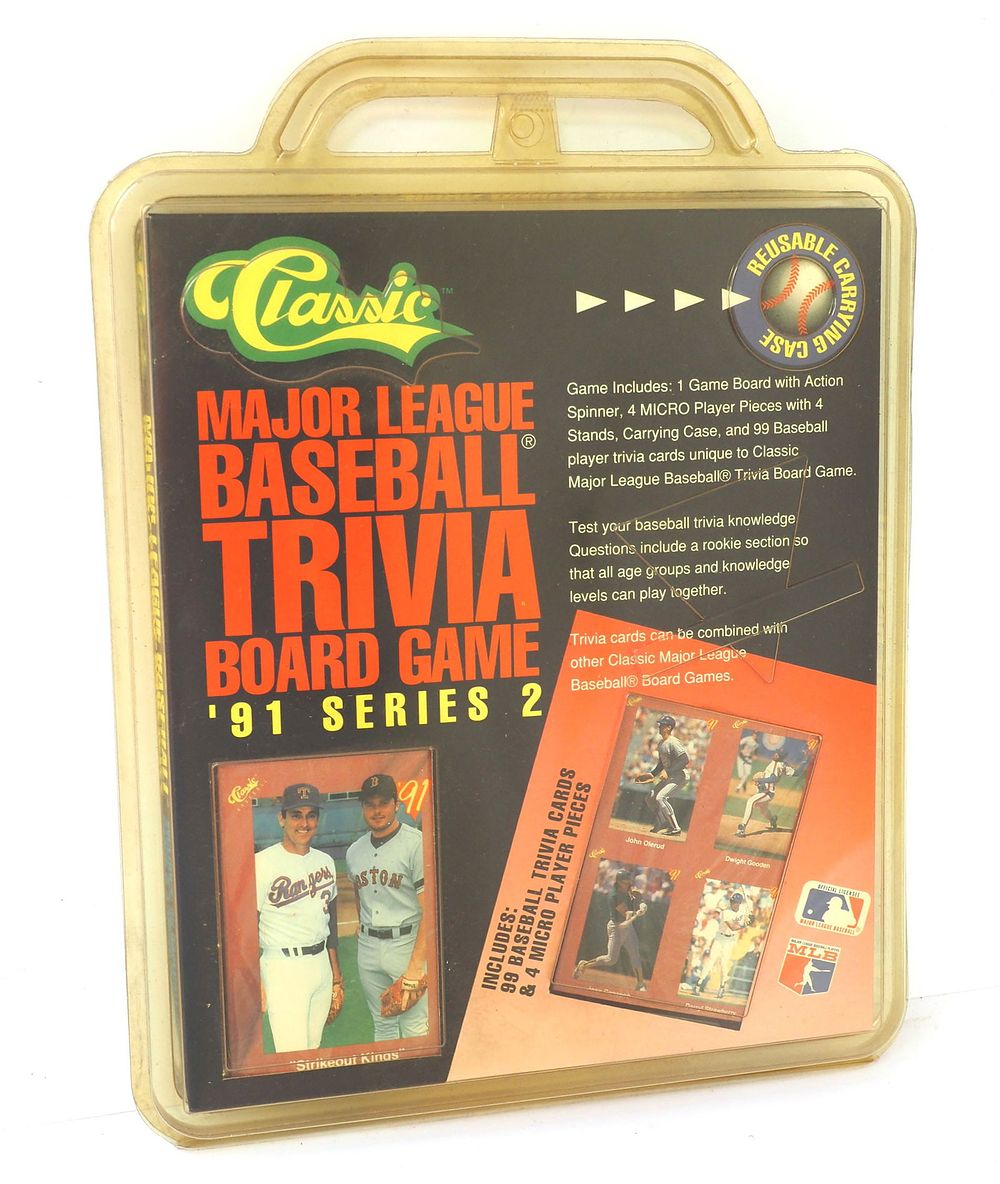 Lot 75: 1991 Classic Major League Baseball Trivia Board Game, Series 2