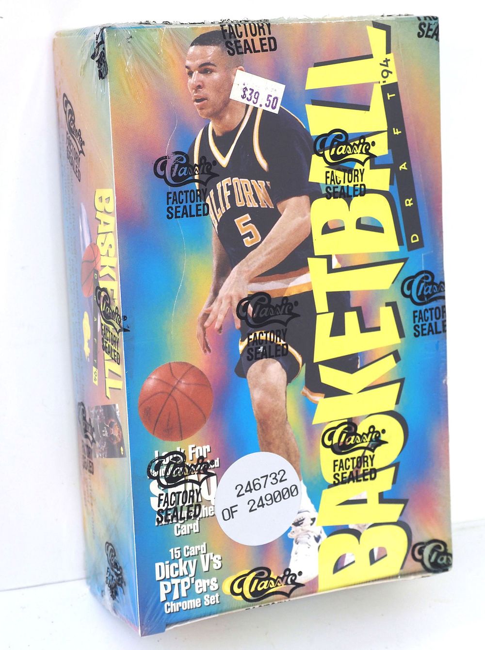 Lot 82: 1994 Classic Basketball Draft Box, Look For Shaq Autographs