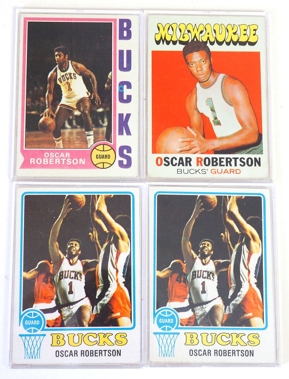 Lot 111: (4) 1960's Oscar Robertson Cards, Vintage