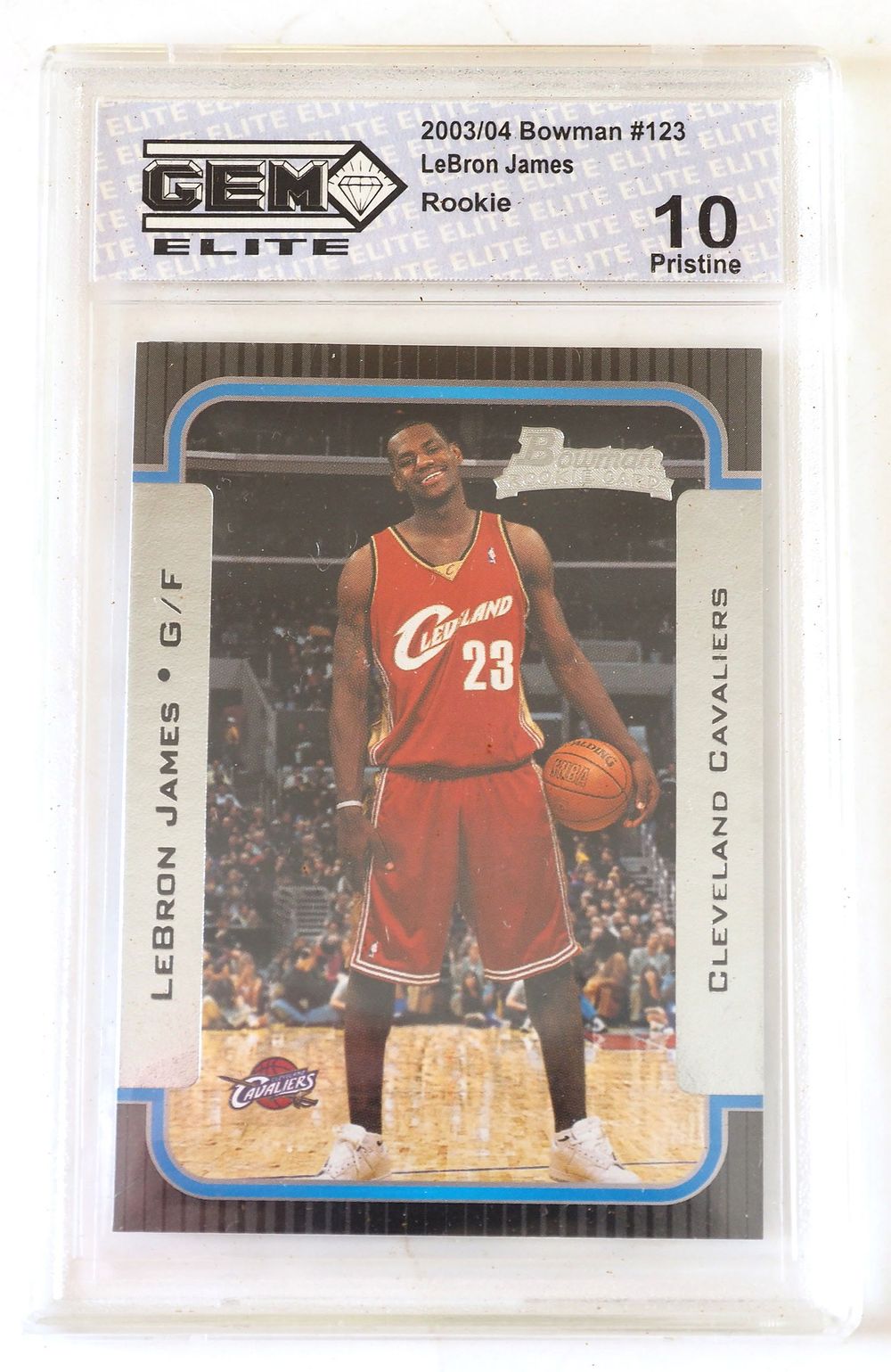 Lot 152: 2003-04 Bowman LeBron James #123 Rookie