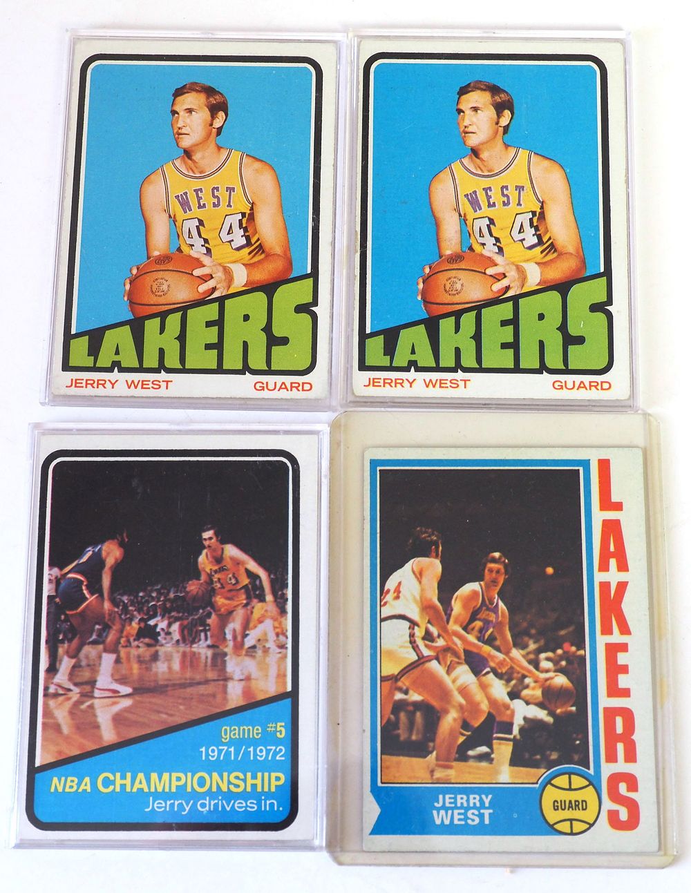 Lot 170: (4) 1969 Jerry West Vintage Cards