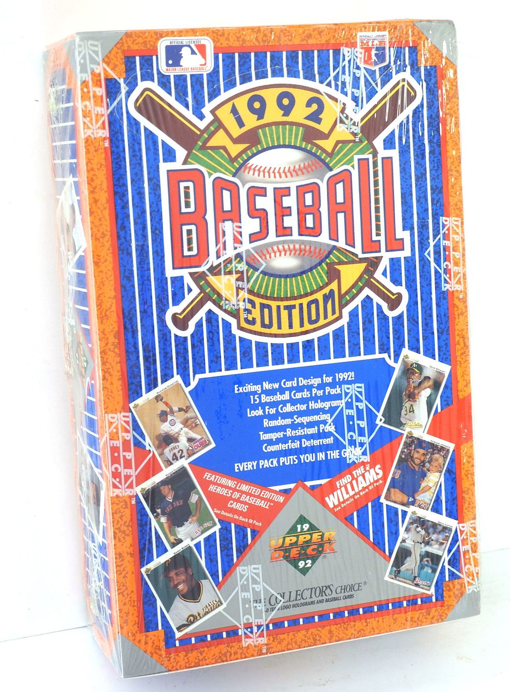 Lot 180: 1992 Upper Deck Baseball Hobby Box