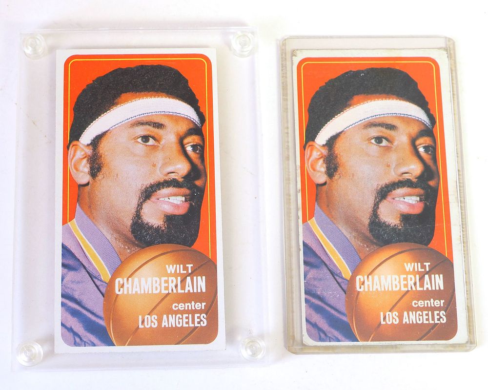 Lot 184: (2) 1968 Topps Wilt Chamberlain Vintage Cards