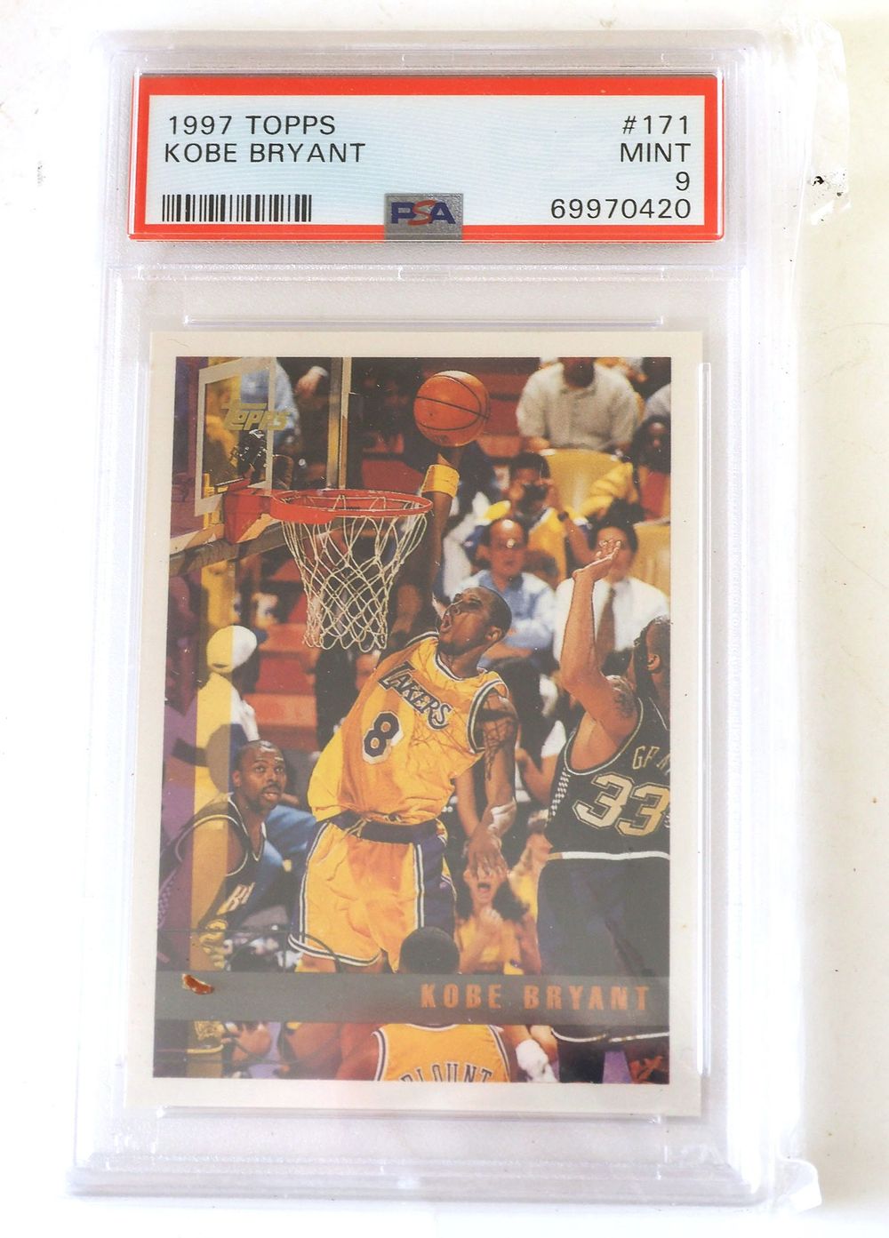 Lot 192: 1997 Topps Kobe Bryant