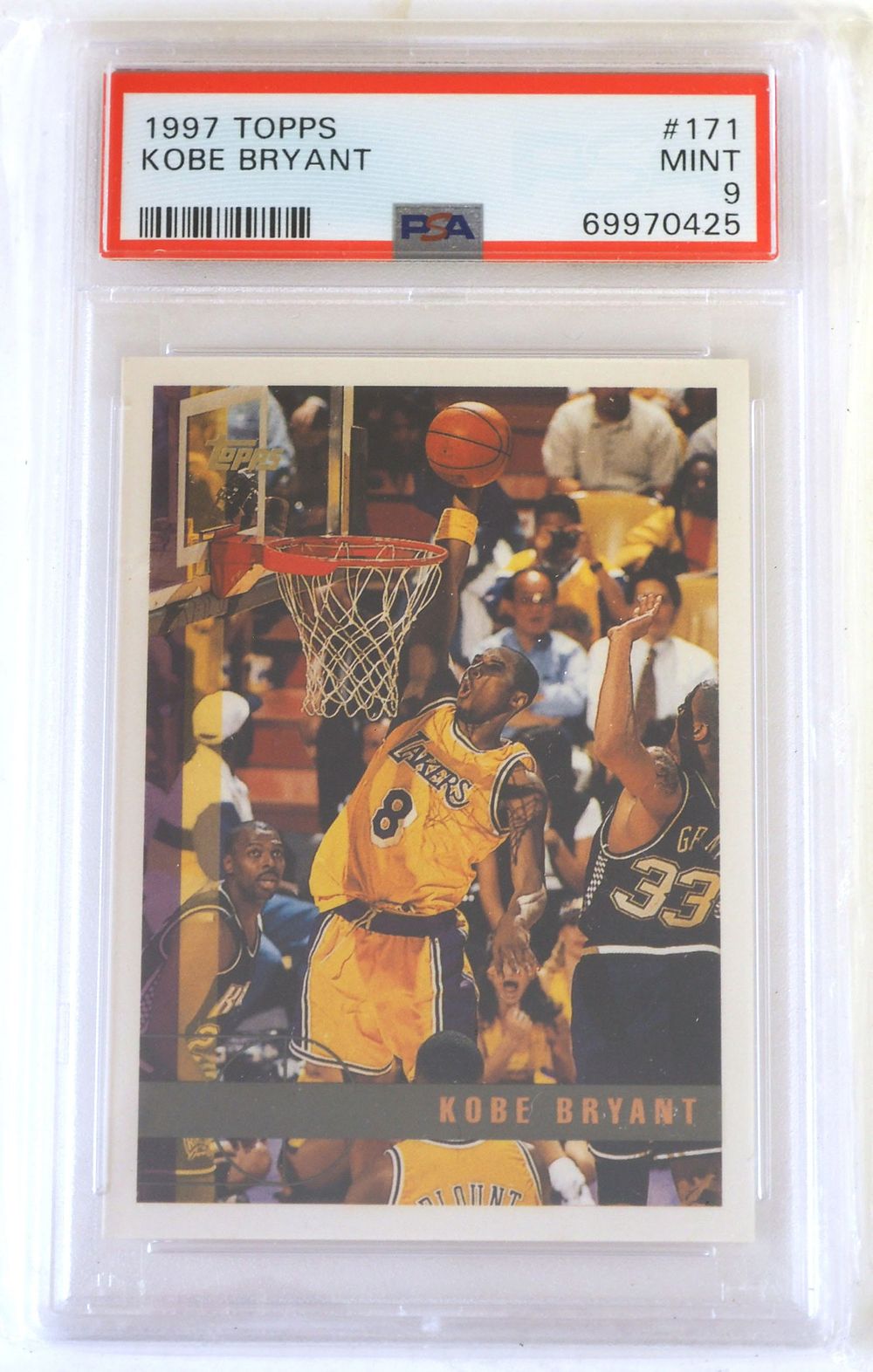 Lot 203: 1997 Topps Kobe Bryant