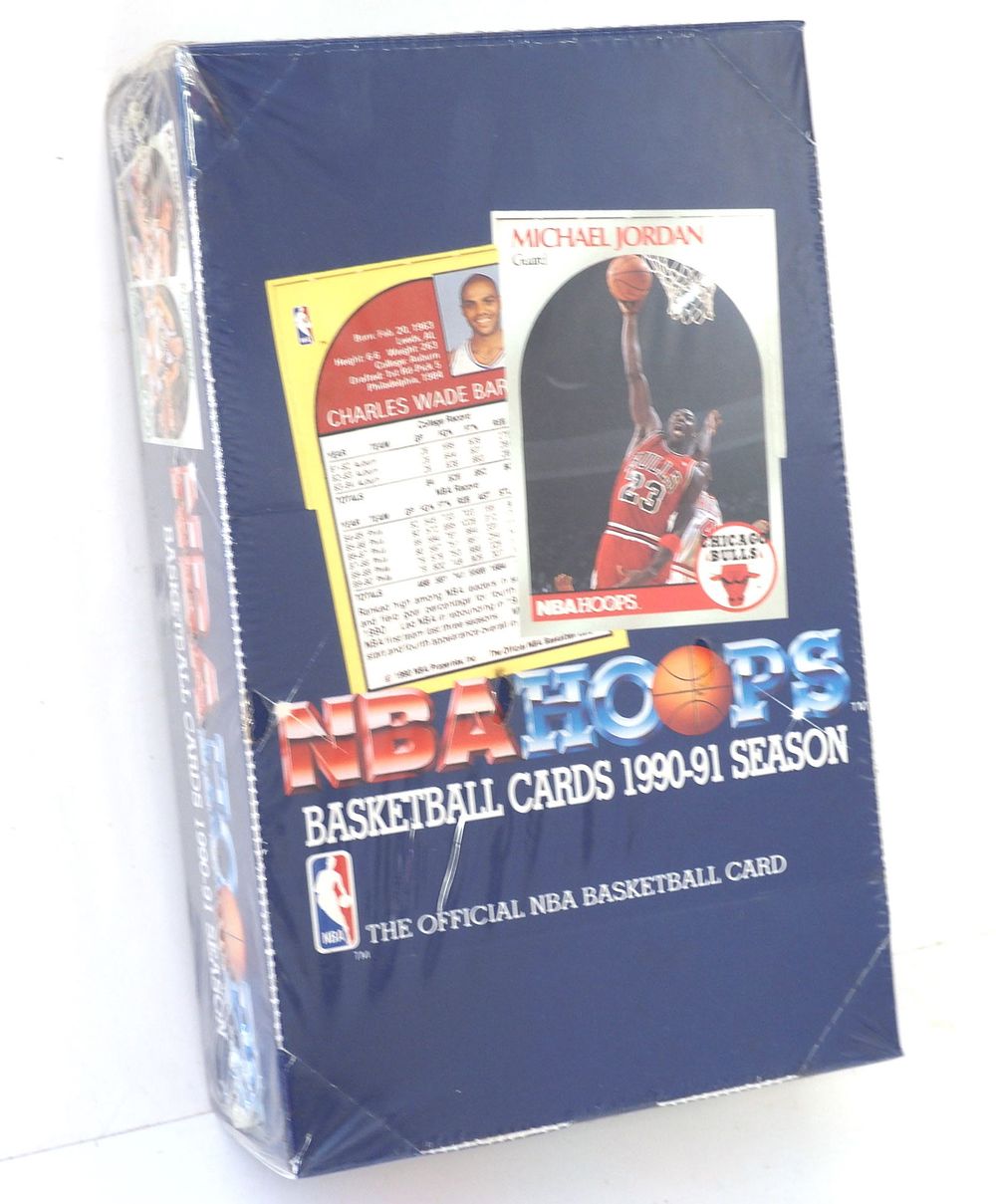 Lot 214: 1990-91 NBA Hoops Series 1 Box