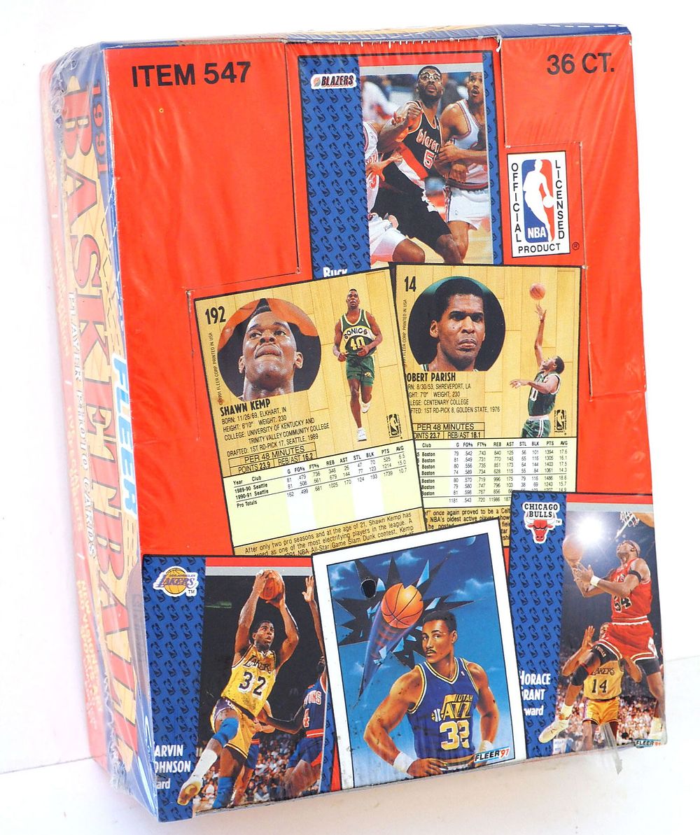 Lot 215: 1991 Fleer Basketball Series 1 Box