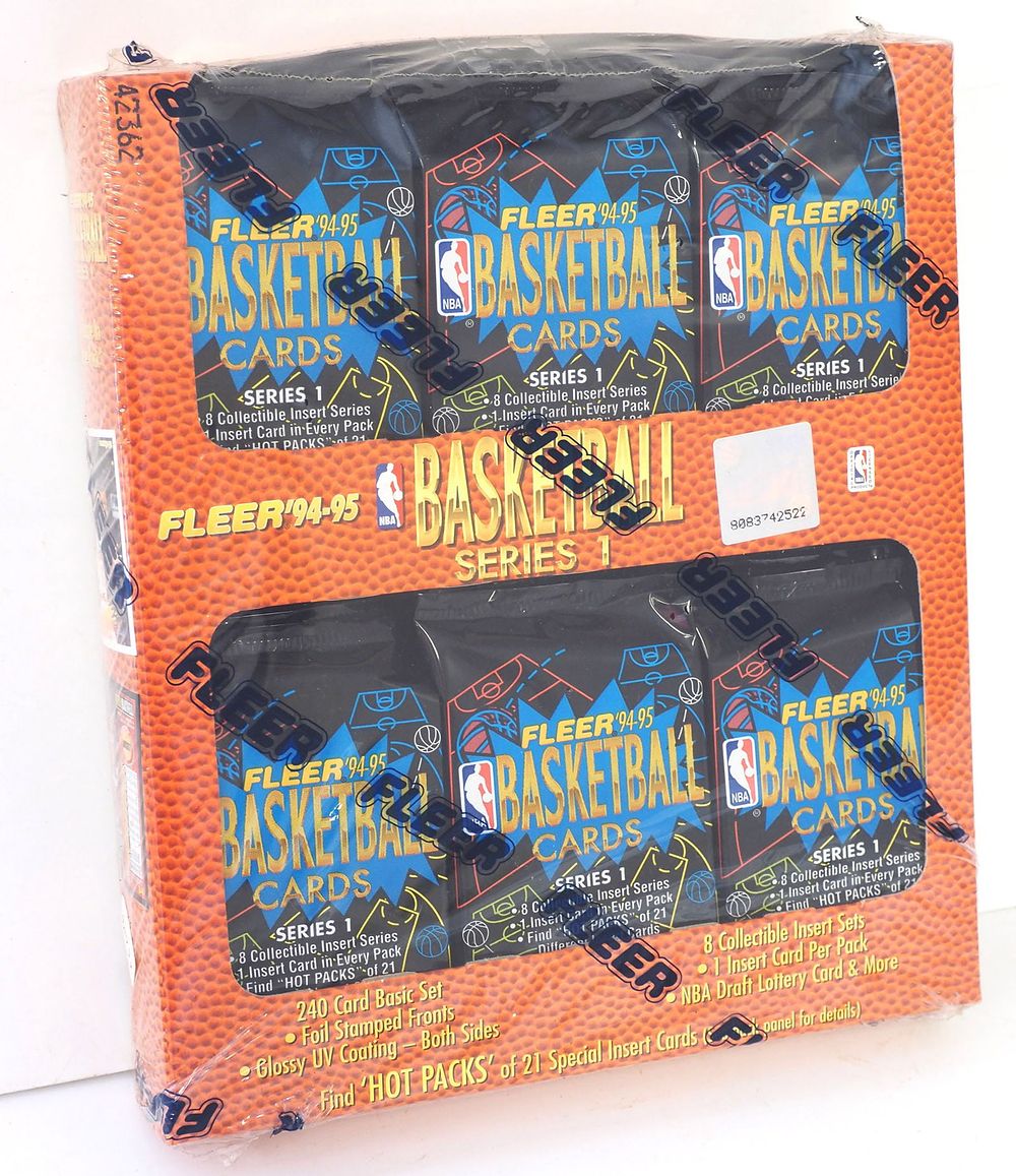 Lot 218: 1994-95 Fleer NBA Basketball Series 1 Jumbo Box