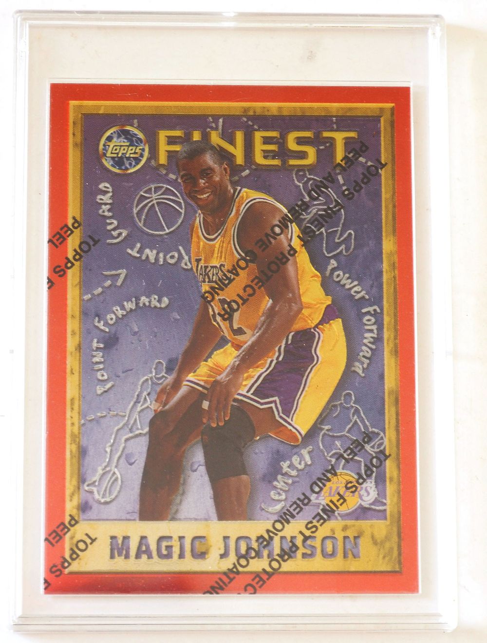 Lot 293: 1996 Topps Finest Magic Johnson Card