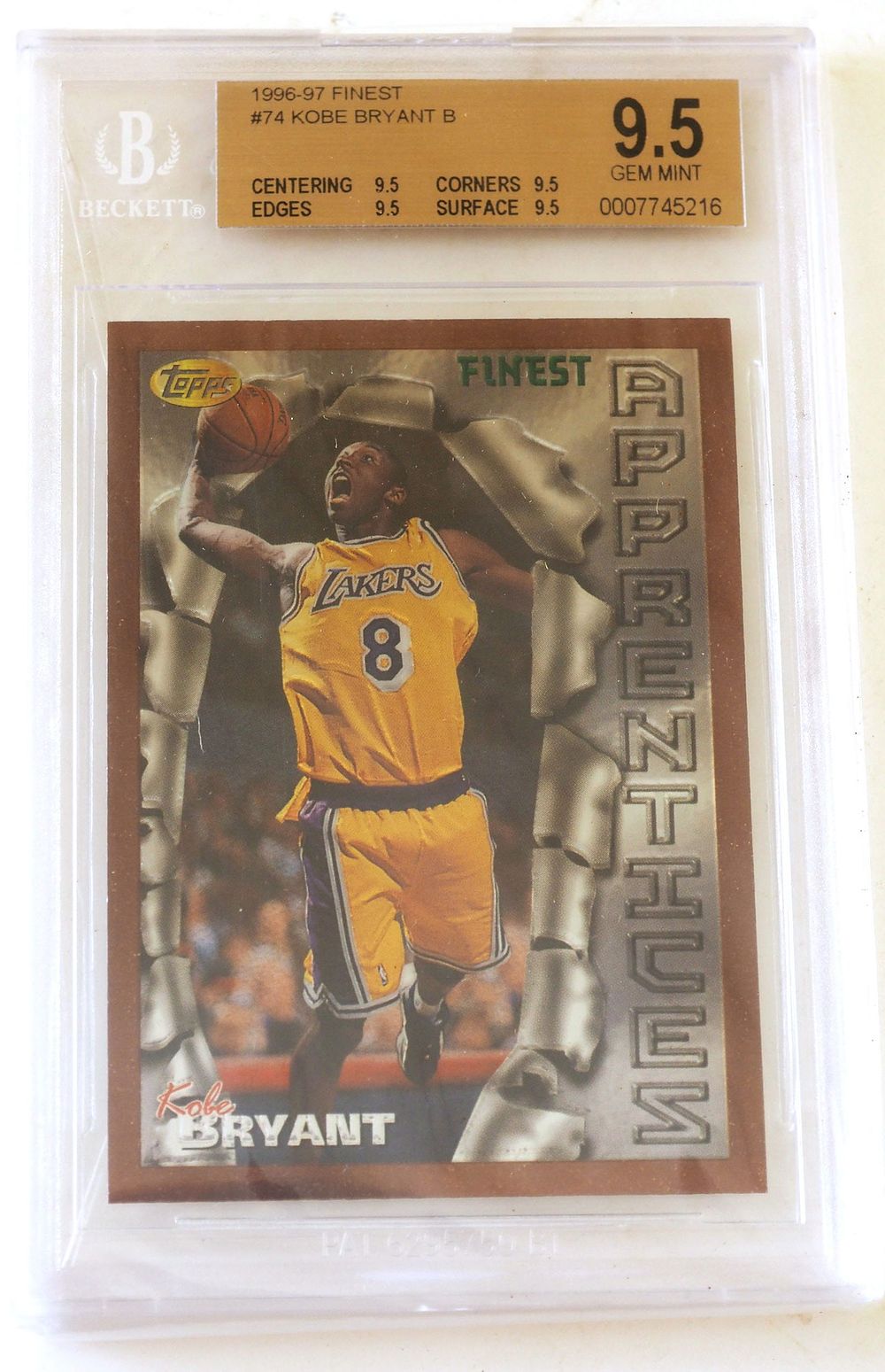 Lot 319: 1996-97 Finest Kobe Bryant