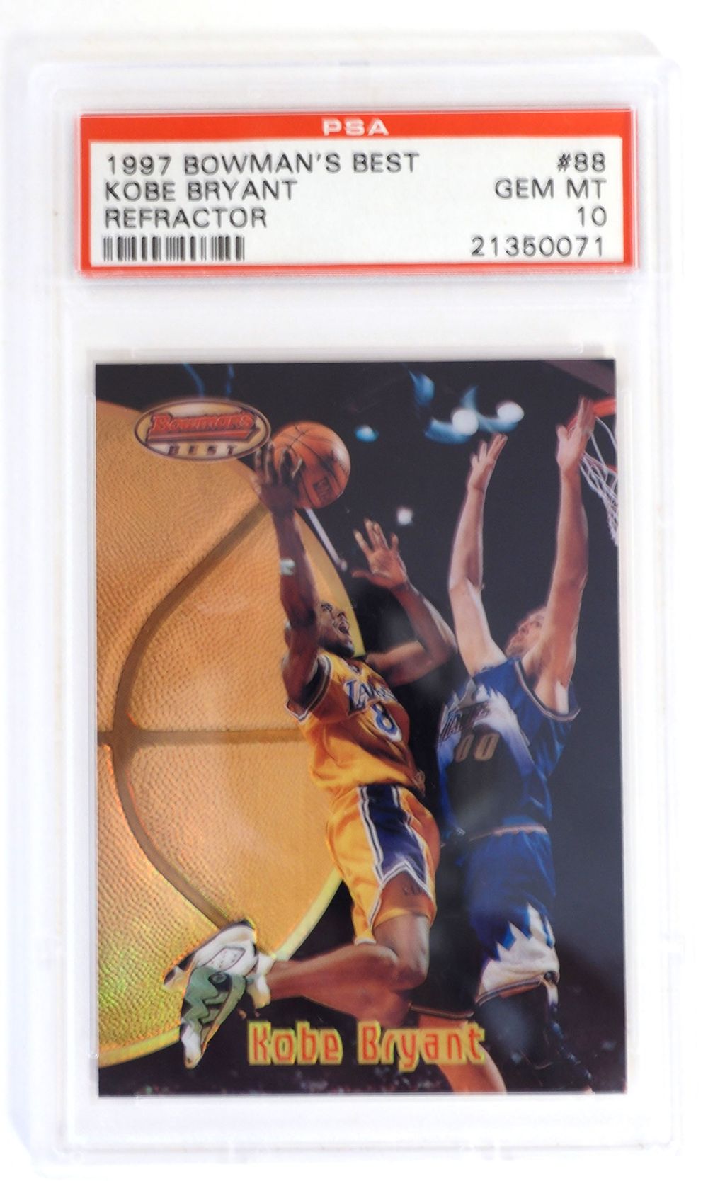 Lot 325: 1997 Bowman's Best Kobe Bryant Refractor