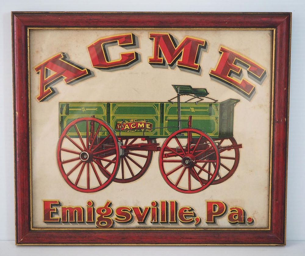 Lot 1076: Acme, Emigsville, PA sign
