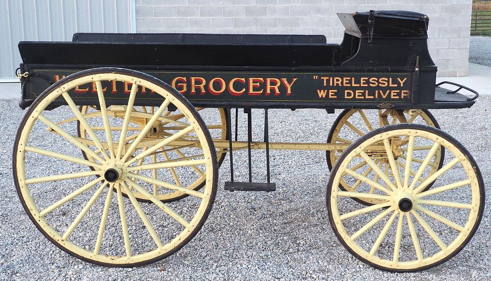 Lot 1115: Horse-drawn delivery wagon