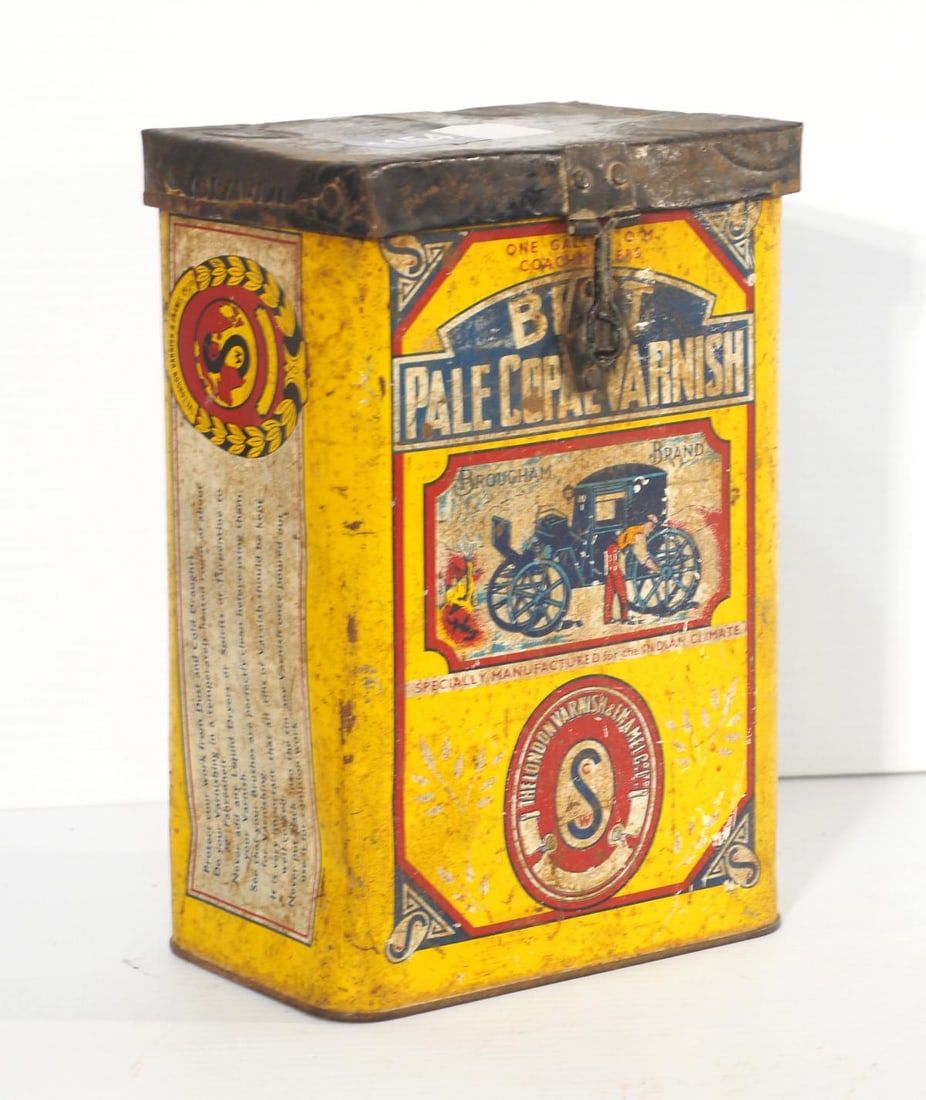 Lot 1154: 1-gallon London Varnish & Enamel Co. tin