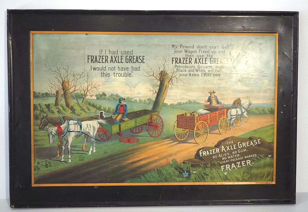 Lot 1184: Frazier Axle Grease sign