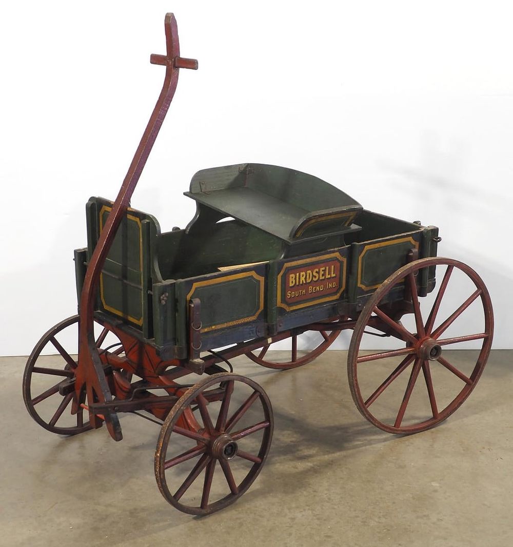 Lot 1194: Birdsell, South Bend, IN goat wagon