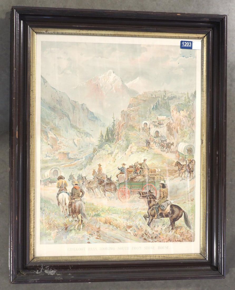 Lot 1203: Studebaker Wagons lithograph