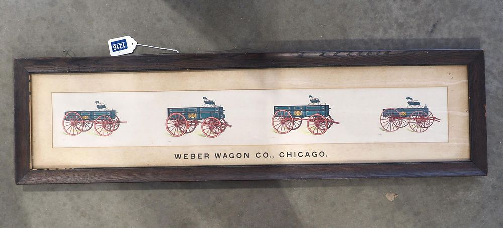 Lot 1216: Weber Wagon Co., Chicago lithograph
