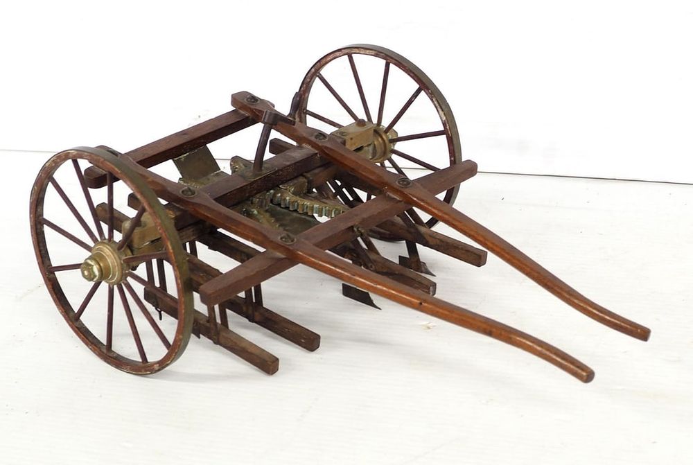 Lot 1222: Salesman sample horse-drawn cultivator