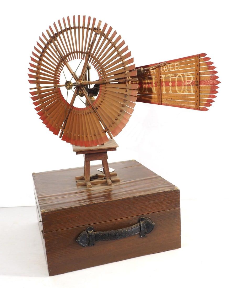 Lot 1308: Salesman sample windmill Auburn, IN.