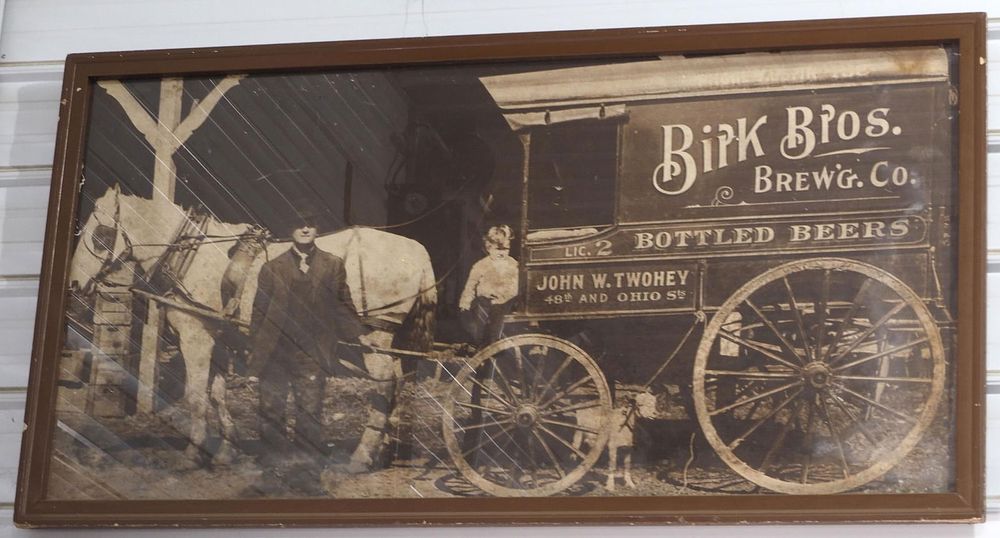 Lot 1341: Birk Bros. Co. Bottled Beers delivery wagon photograph