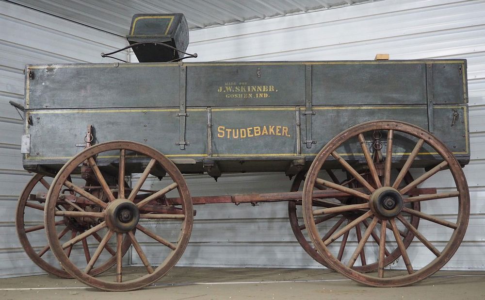 Lot 1364: Studebaker wooden box wagon