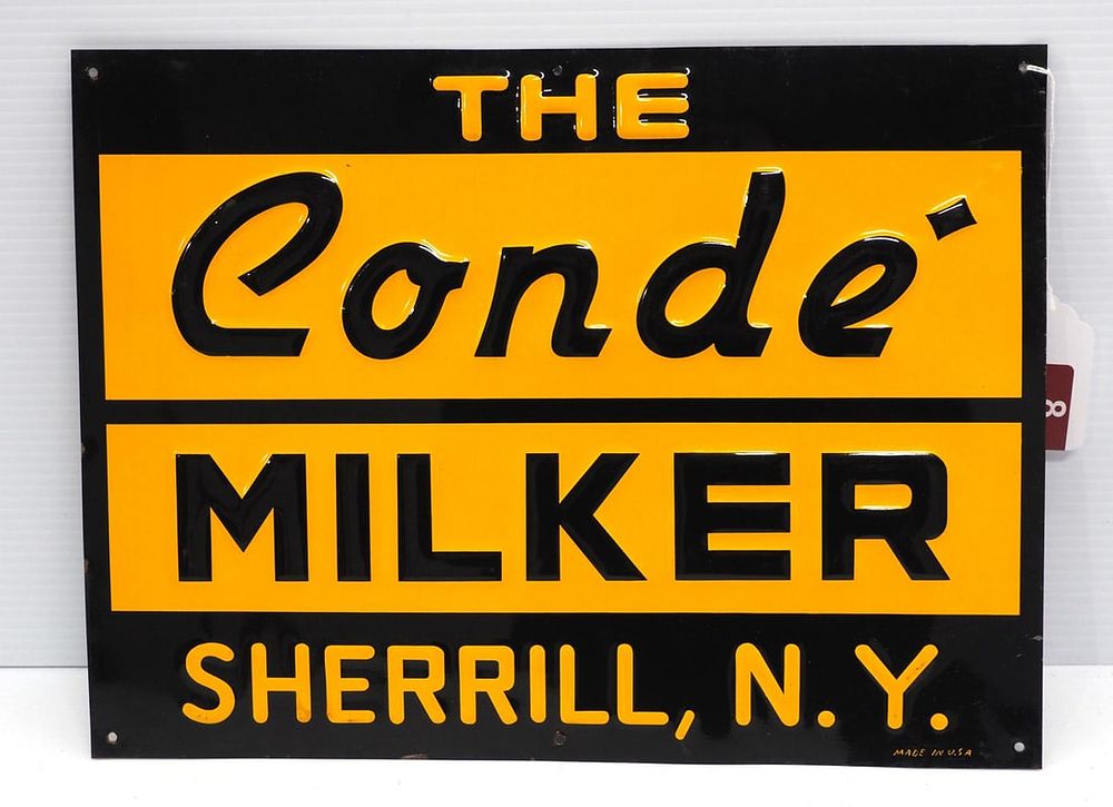 Lot 8: Conde Milker sign