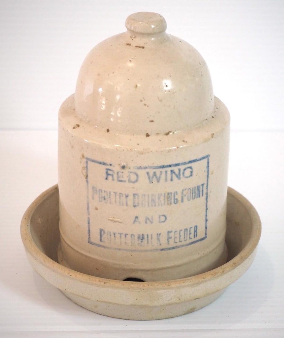 Lot 16: Small Poultry Drinking Fountain and Feeder