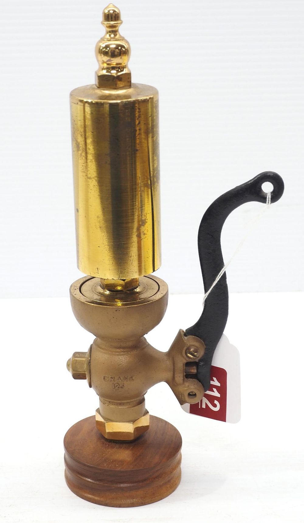 Lot 112: Crane 1-tone, lever steam whistle