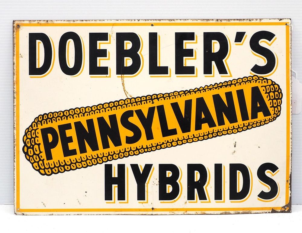 Lot 157: Doeblers Pennsylvania Hybrids sign