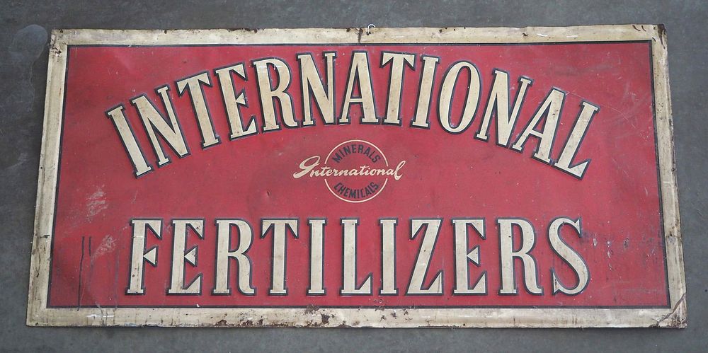 Lot 197: International Fertilizers sign