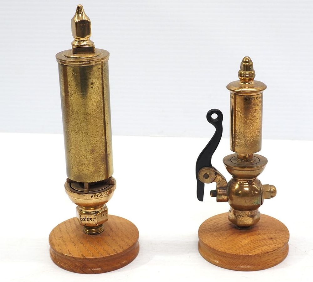 Lot 204: (2) Steam whistles